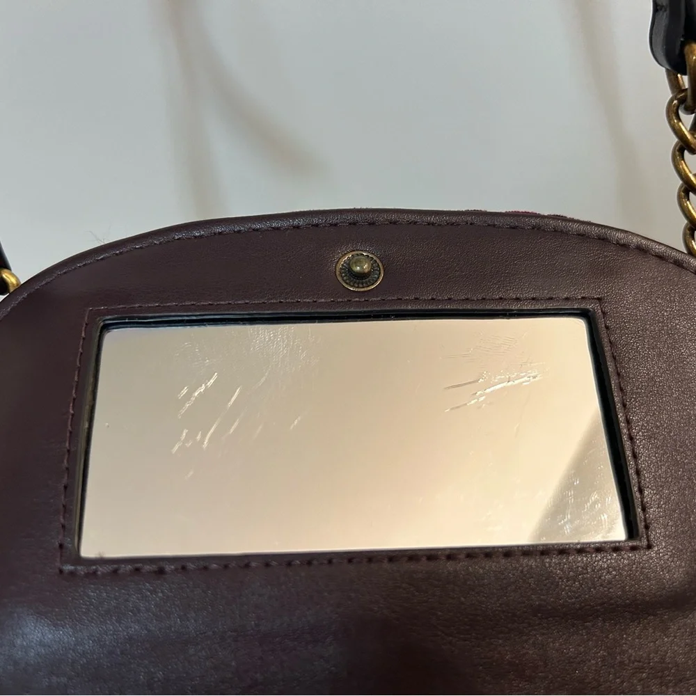 Nine West Velvet Pink Astoria Crossbody Bag Magenta Adjustable Strap Y2K